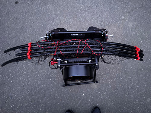 V1 SP140 hoop clips printed in red PETG